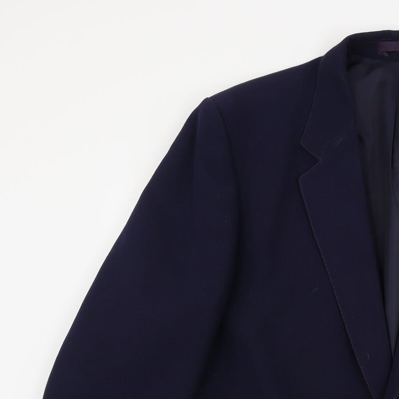 Vintage St Michael Mens Blue Polyester Blend Blazer Size 44