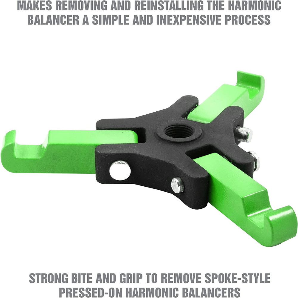 OEMTOOLS 25090 Harmonic Balancer Puller Kit, Adjustable 3-Jaw Puller Fits Most &