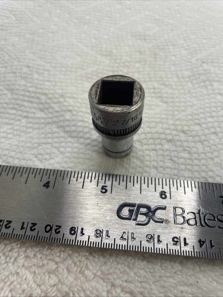 Indestro 1214 7/16” 12 Point 1/2” Drive Socket