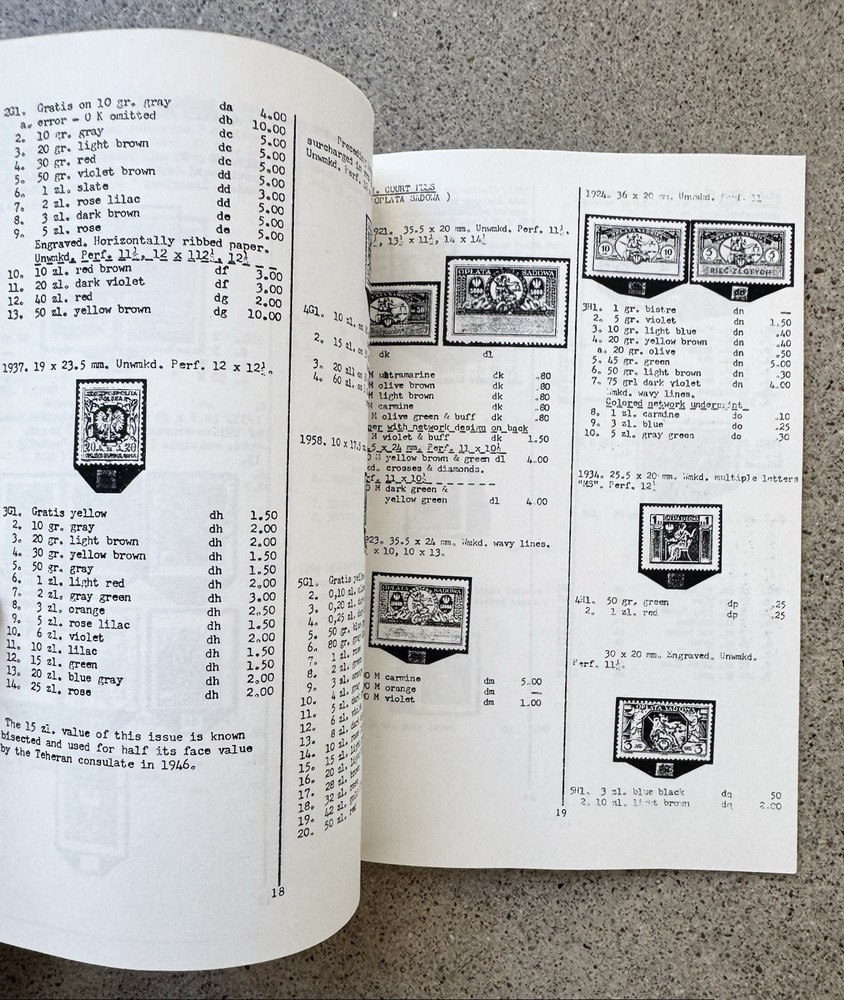 Catalogue Adhesive Revenue Stamps Poland Norton Gryzewski Erler 1993