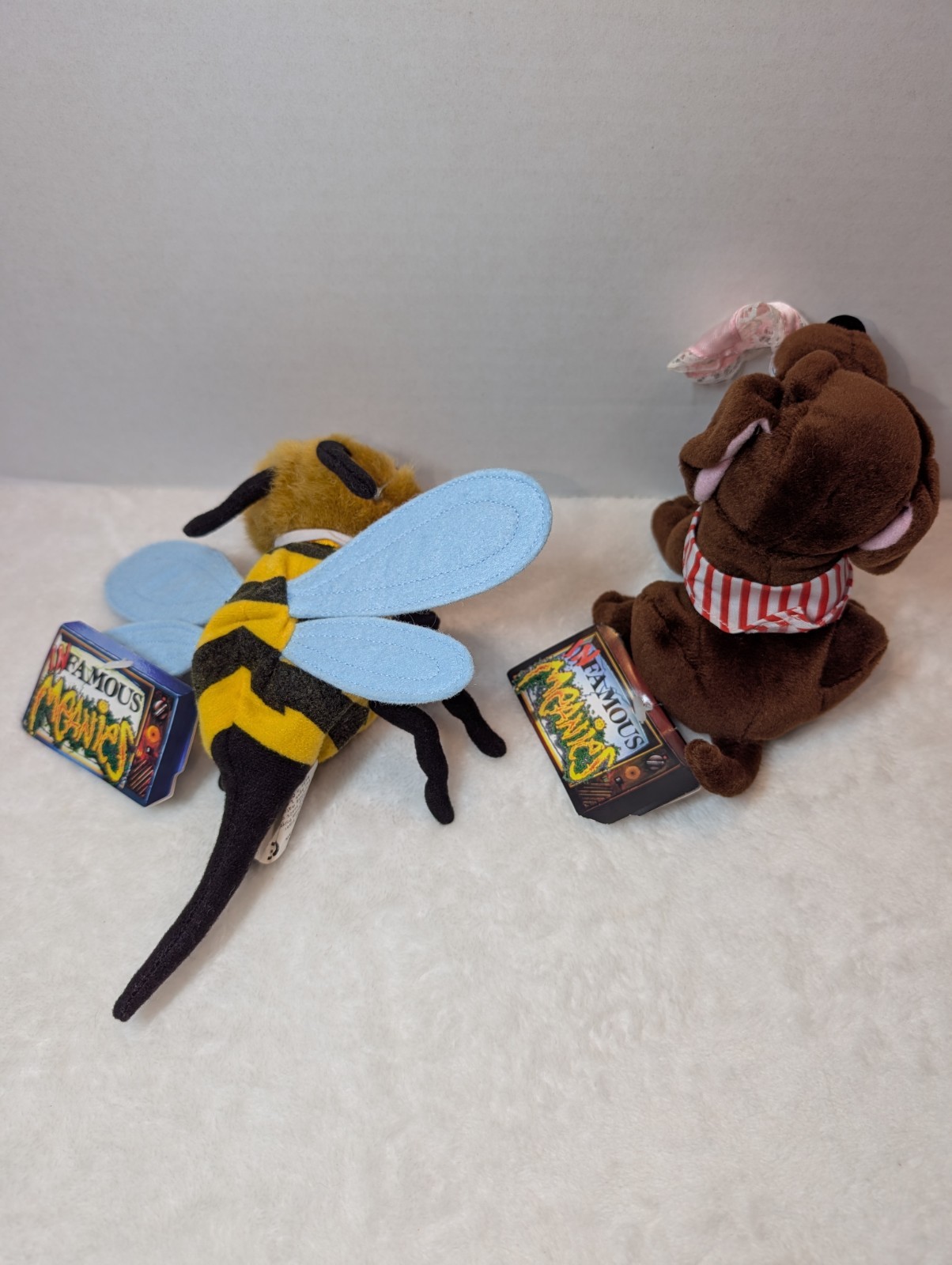 Vintage 90s Meanies Plush Lot Of 8- Infamous Series MADONNA Clinton HOWARD STERN