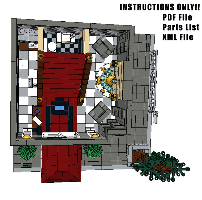 Custom Modular Building Instructions - Amsterdam Hotel - Brick Toys