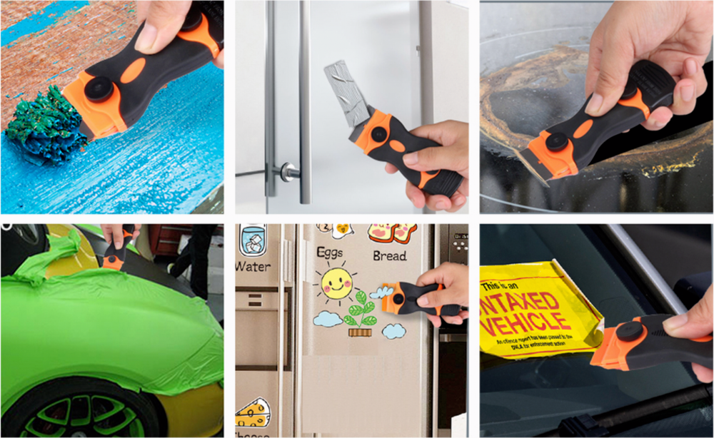 Razor Blade Scraper Tool Set Double Edge Scraper Tool Labels Stickers Glass US