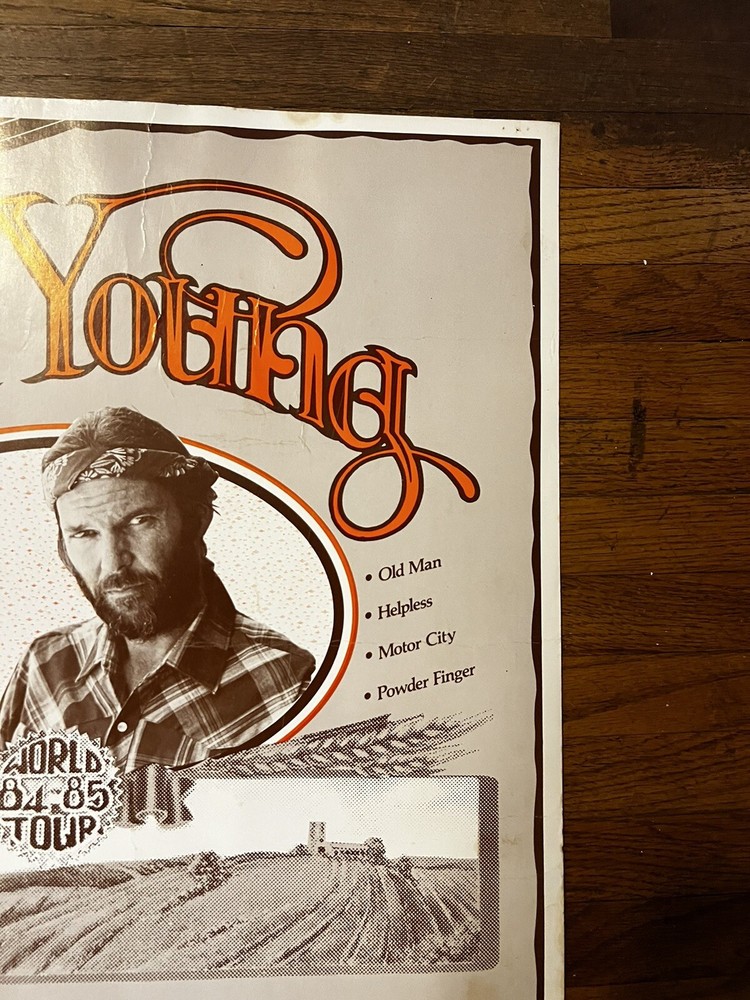 Neil Young concert poster 84/85