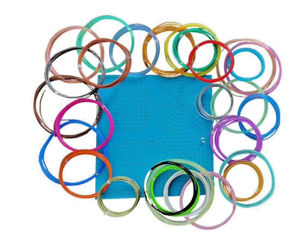 3D Pen PLA Filament Refills and Silicon Mat