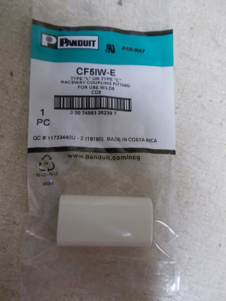 NEW Hubbell CF5IW-E Raceway Coupler Fitting *FREE SHIPPING*