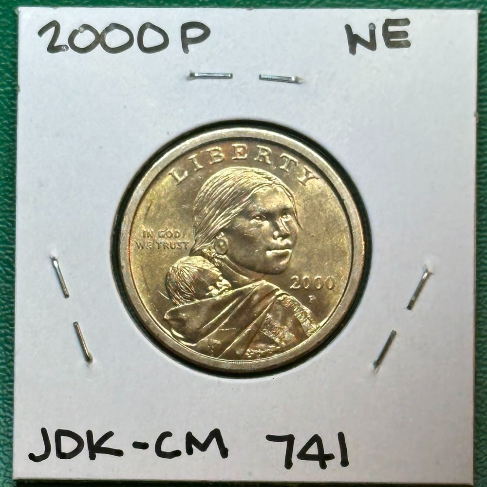 2000-P Sacagawea Dollar Wounded Eagle / Speared Eagle Variety. FS901 CIRCULATED!