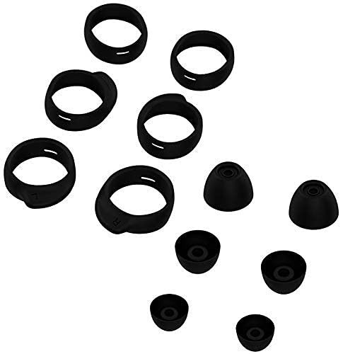 JNSA Replacement Wingtip and Ear Tip Set Compatible with S/M/L 3 Size, Black