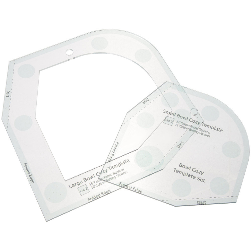 Bowl Cozy Pattern Template Templates Sewing Patchwork Ruler