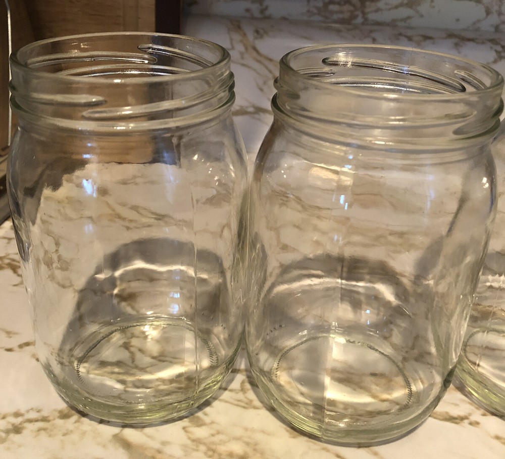 4pcs Empty Glass Jars Candle