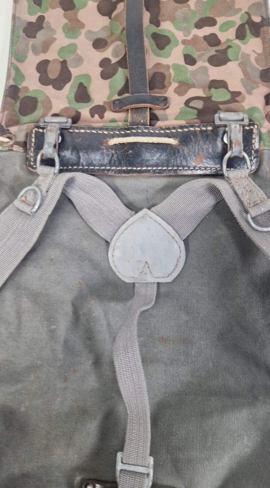 Vintage Austrian Military Bag Backpack