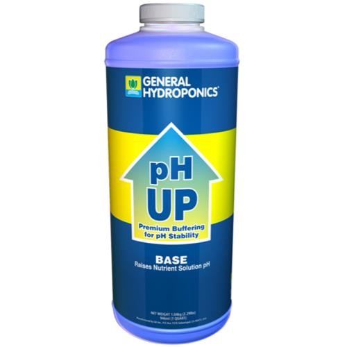 General Hydroponics pH Up Liquid - 1 Quart Garden Meter