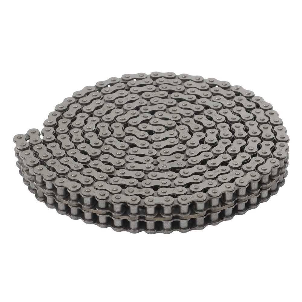 #40-2 Duplex Roller Chain 10 Ft Double Strand with 2 Connecting Links