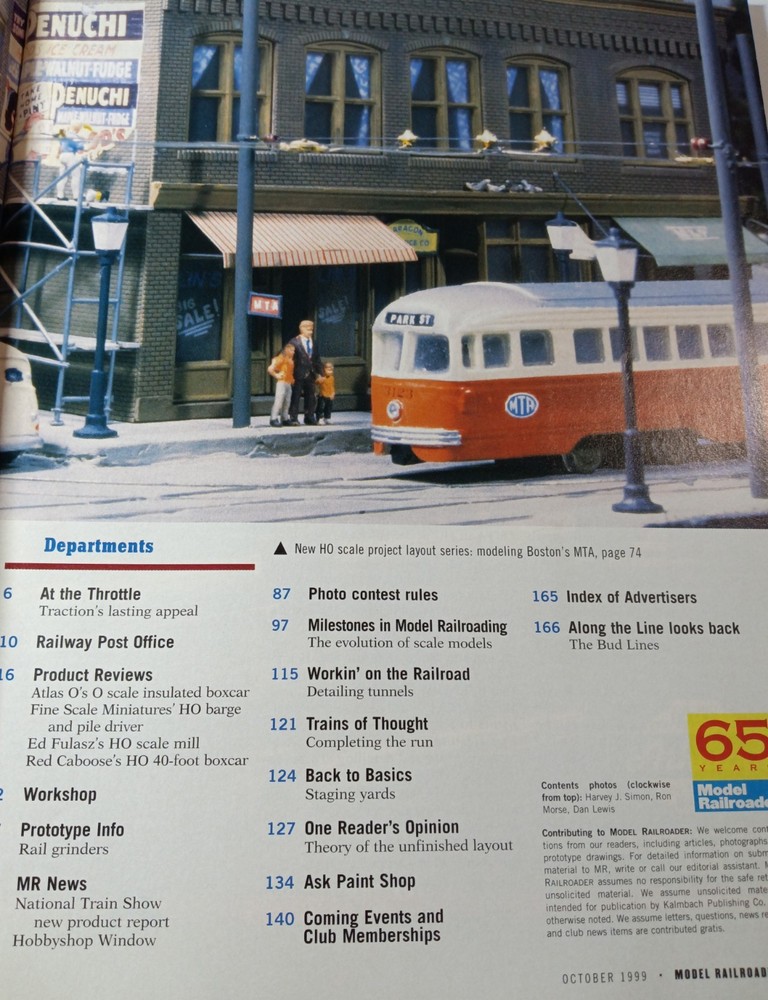 Model Railroader Magazine (October, 1999)