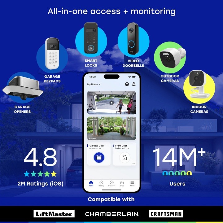 Secure View 3-in-1 Smart Lock & myQ Chime Bundle