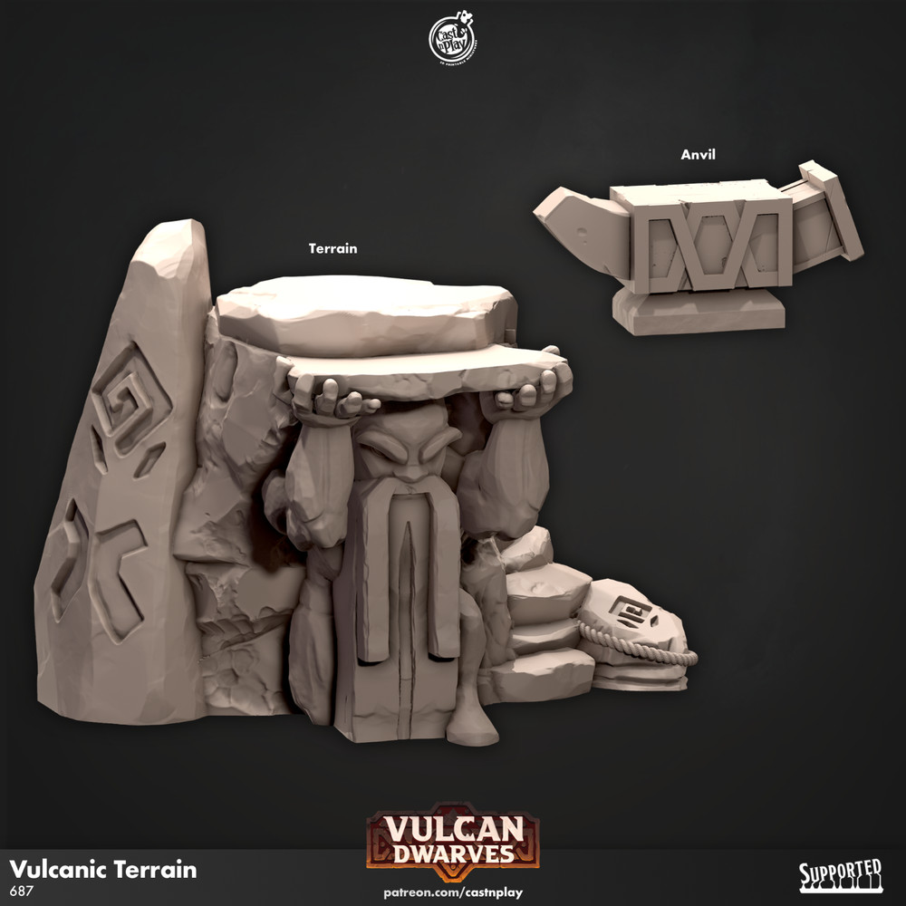 Dwarf Volcanic Terrain | CastnPlay |