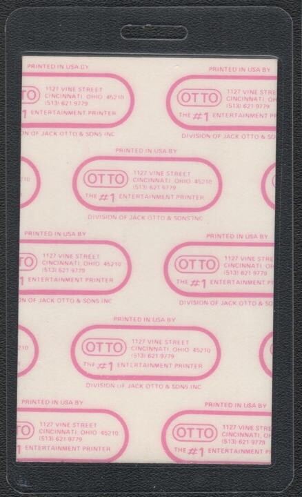 Bachman Turner Overdrive Backstage Pass - 1986 Laminated Pass