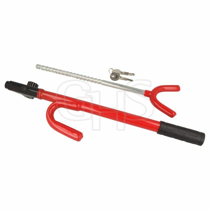Steering Wheel Extendable Security Lock (Double Hook)