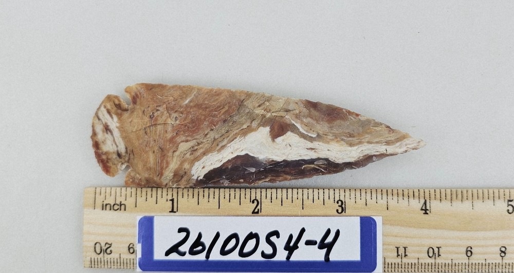 4" Spearhead - Lance Head - Drill Point - Hand Knapped Agate