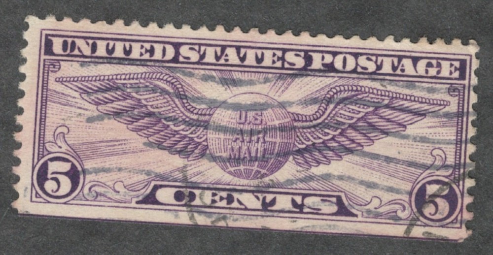 US. C12. 5c. Winged Globe. Used. 1930.