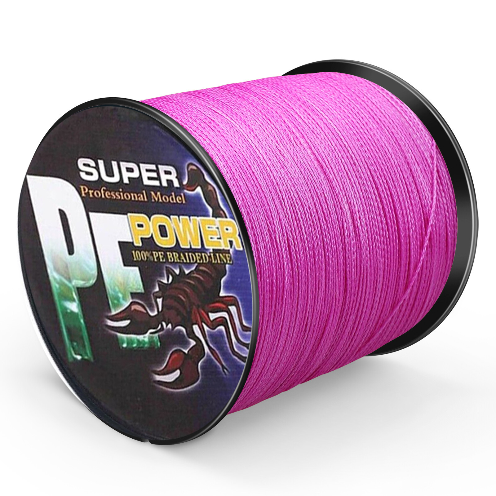 16 Strands 2000m Pink Hollow Braided Fishing Line 20lbs-500lbs Hollow Core