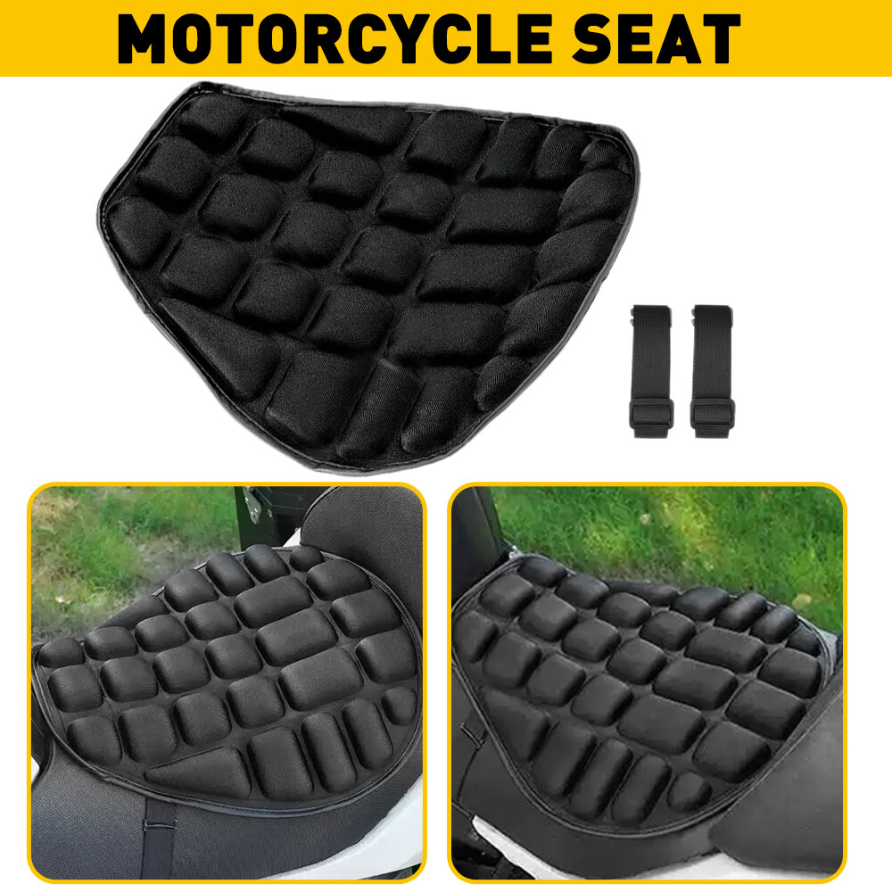 Rider Passenger Seat Cushion Seat Cover Seat Pad For Harley Touring Black OXILAM