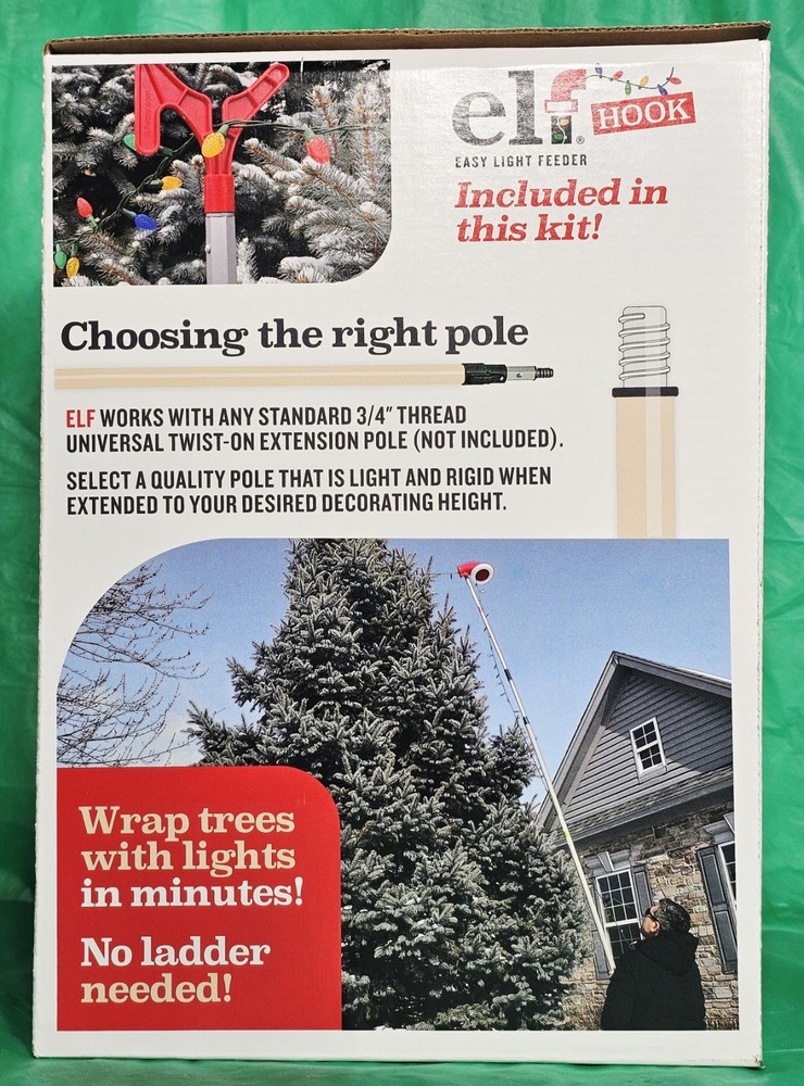***Elf Easy Christmas Tree Light Feeder Easy Decoration Tool Attachment***