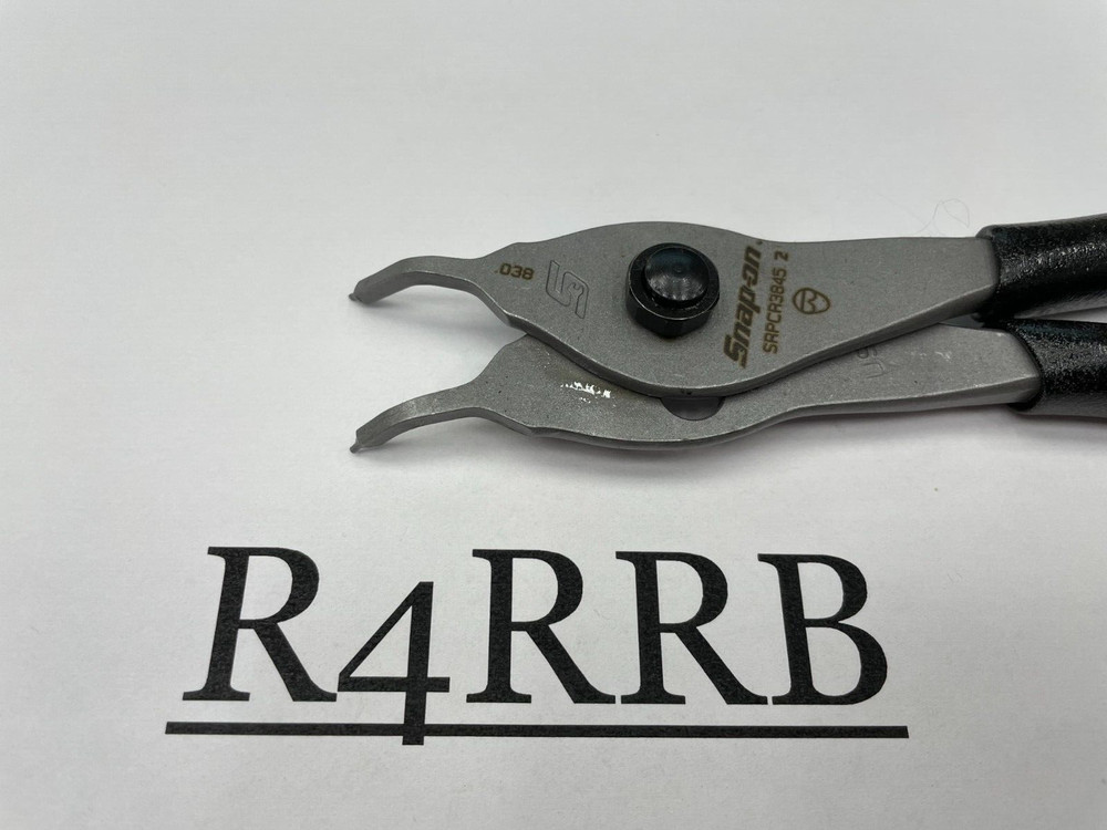 Snap-on Tools NEW BLACK 45° Tip .038 Convertable Snap Ring Pliers SRPCR3845BK