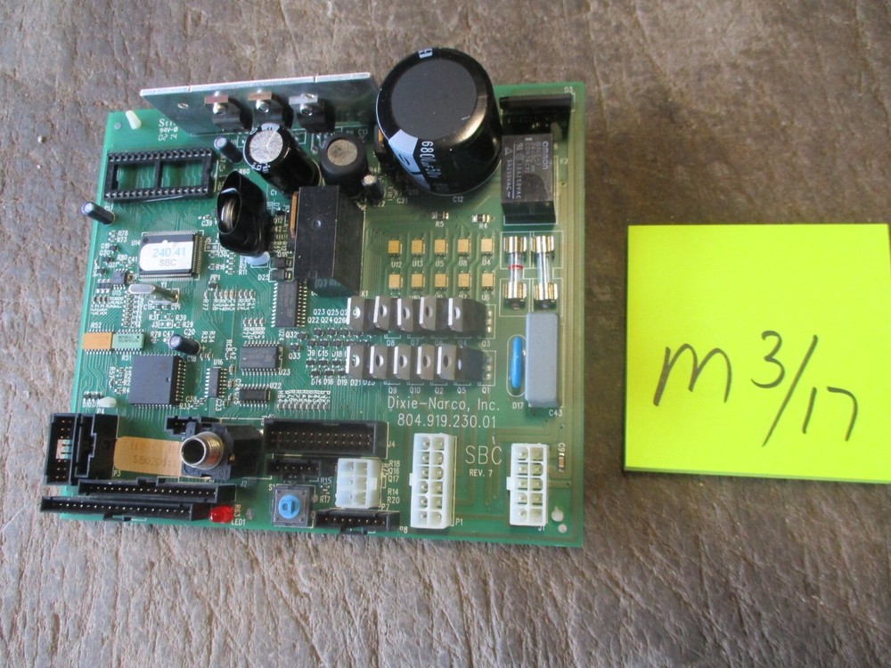 Used Dixie-Narco SBC Control Board 804919230.01, 240.41, for Soda Machine