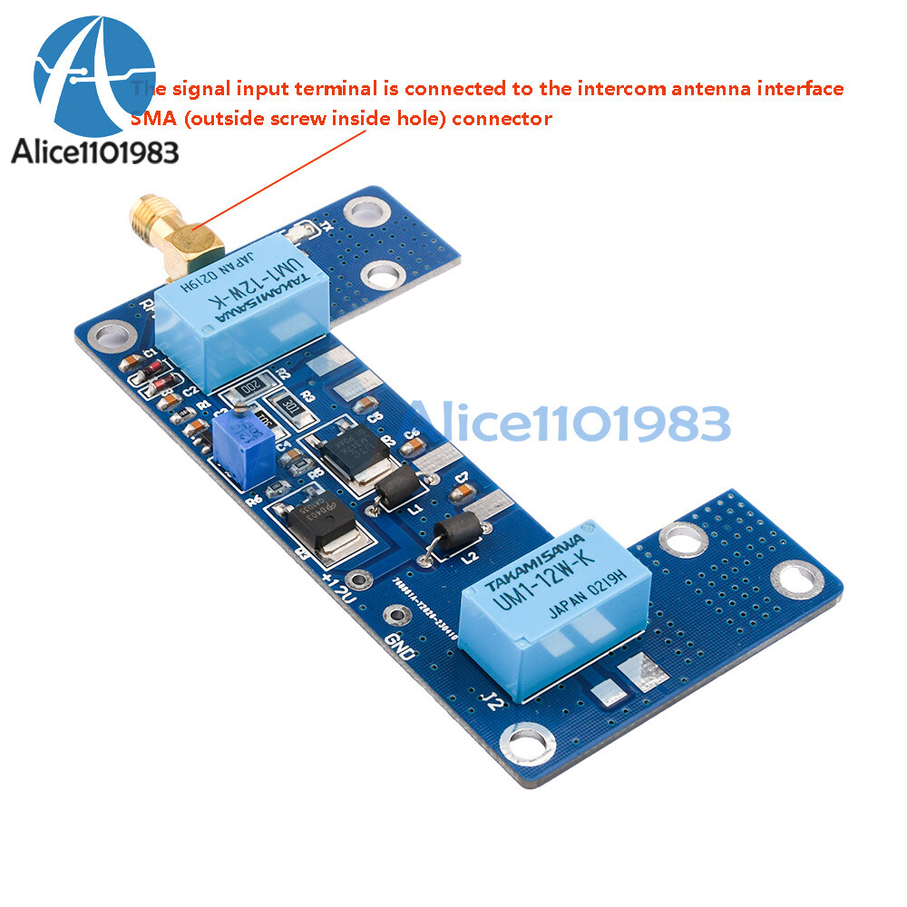 1-5W RF Power Amplifier Board Transceiver Circuit PCB Module for Walkie-talkie