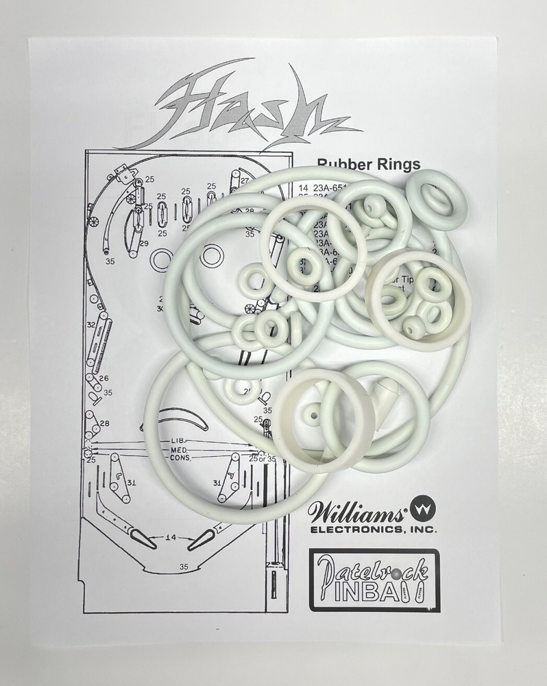 1979 Williams Flash Pinball Machine Rubber Ring Kit
