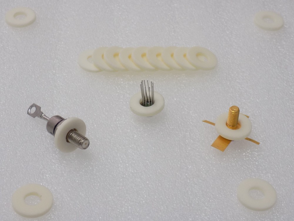 30x Ceramic DO-5 Insulator Rings ( Diode Thyristor Transistor Rectifier ) - DO5