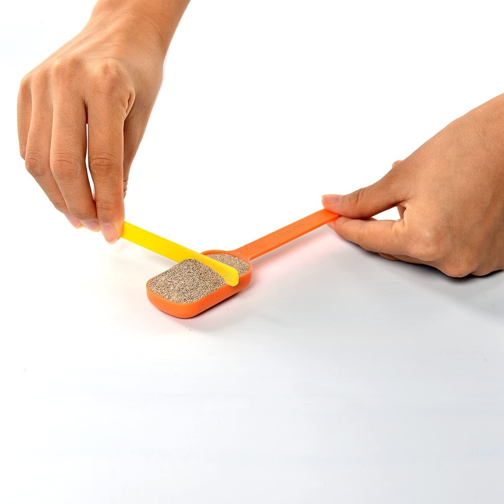 Plastic Measuring Spoons 8-Piece,Assorted Colors 8 Spoons
