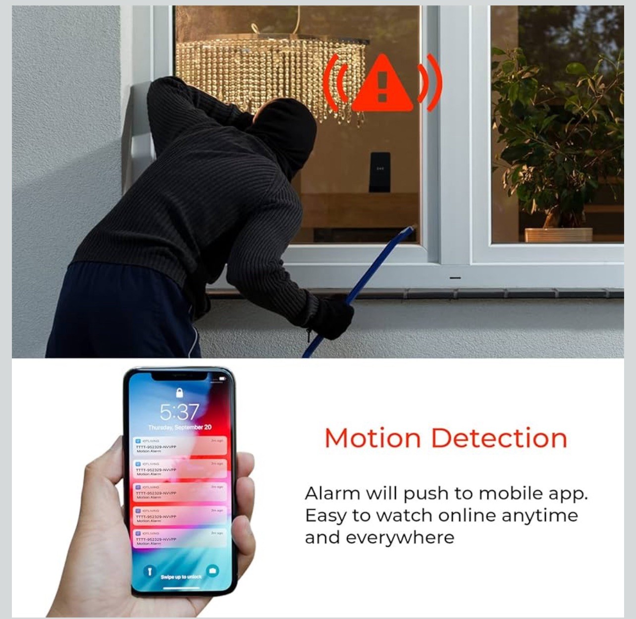 Camara Espia Oculta Reloj Despertador Seguridad 1080P Detector Movimiento NUEVO