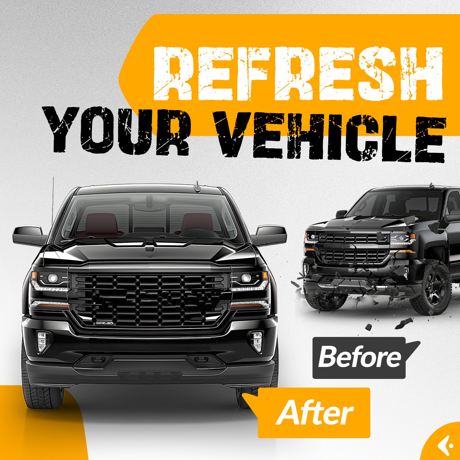 Front Bumper Cover Face Bar For Chevrolet Silverado 1500/1500 LD 2016-19 W/Holes