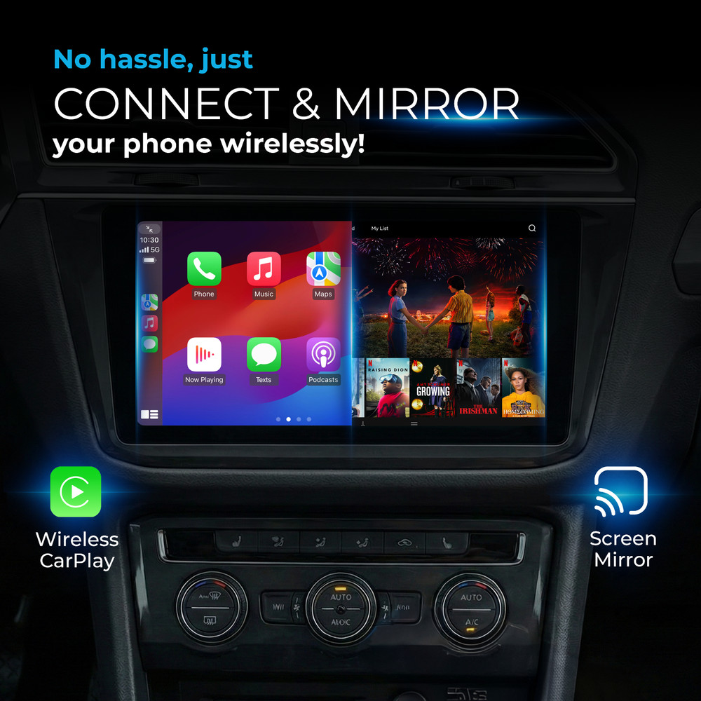 Wireless CarPlay Screen Mirroring Adapter | iPhone & Android