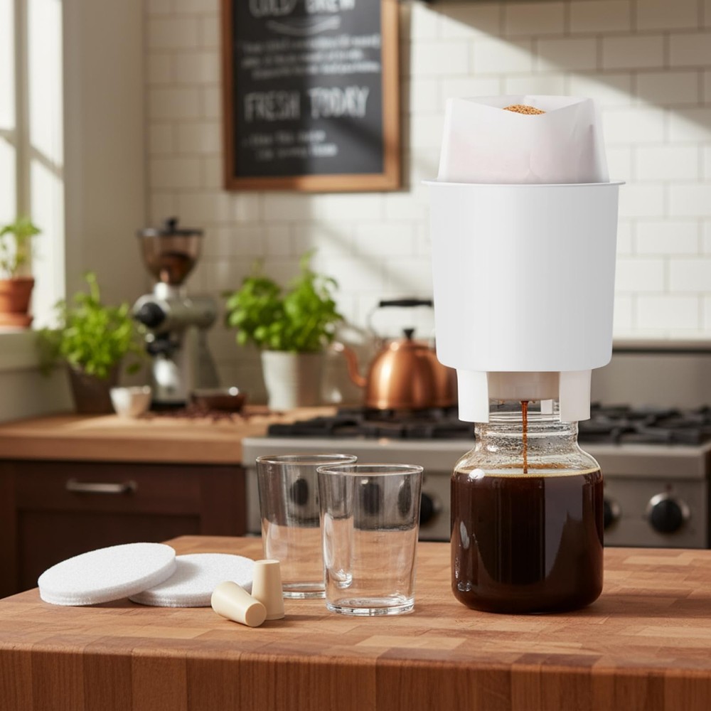 70 Pack Filter Set with Toddy Cold Brew System Include 50 Cold Brew Coffee Ba...