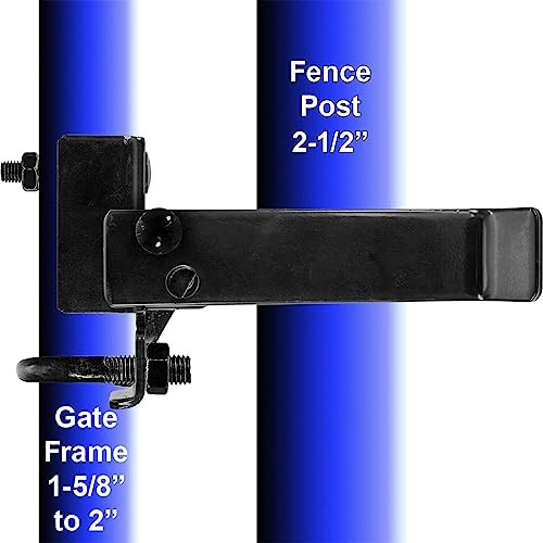 Strong Arm Single Gate Latch (Black) 2-3/8"