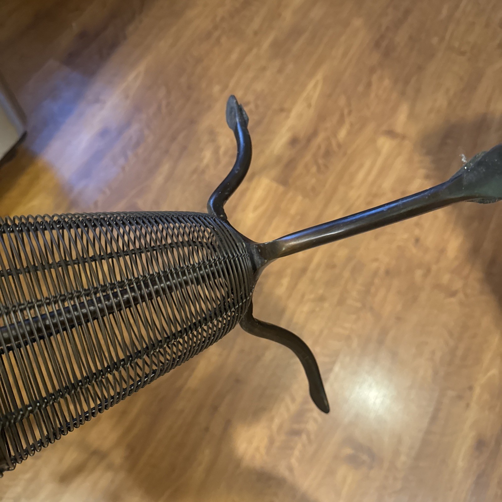 Pier 1 Imports NWT Umbrella Stand Wood Handle Metal Base 31”