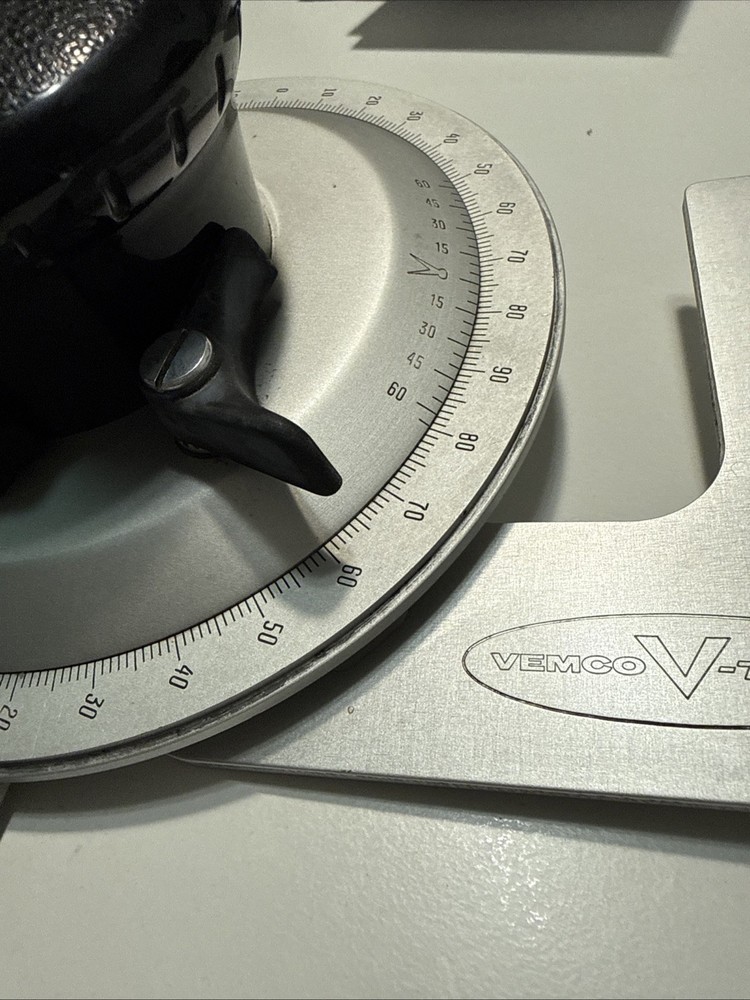 [As-Is] Vemco V Track Protractor Head Manual Drafting Table Part