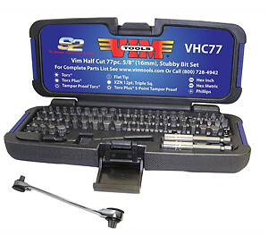 VIM TOOLS VHC77 77 Piece Half Cut Bit Set Brand New!