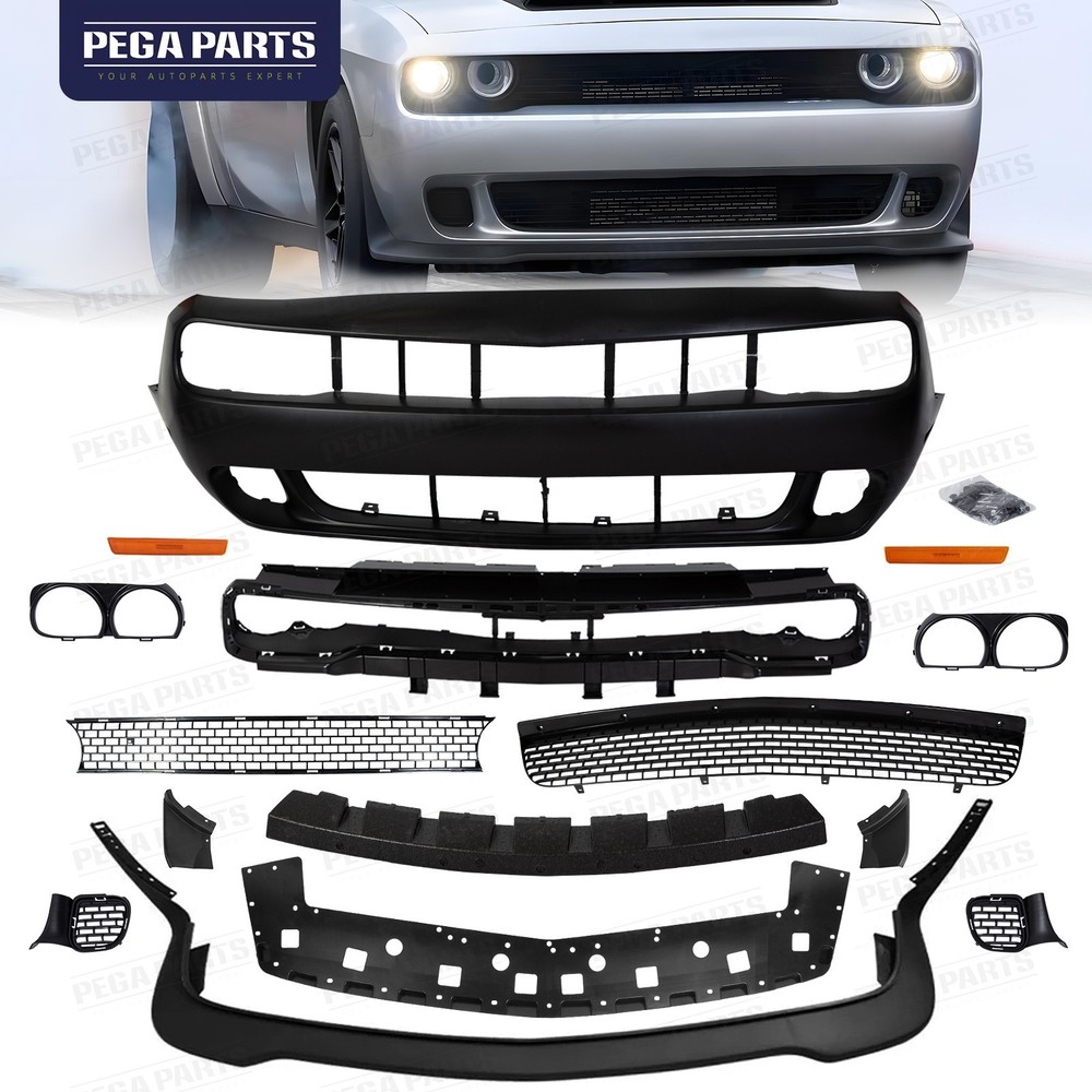 For 2015-2023 Dodge Challenger Hellcat Style Full Front Bumper Replacement