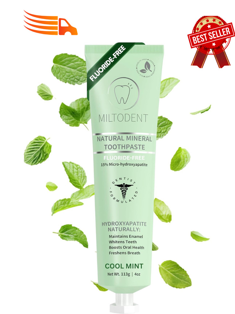 Premium Hydroxyapatite Toothpaste – 15% Micro-Hydroxyapatite | Fluoride-Free, Be