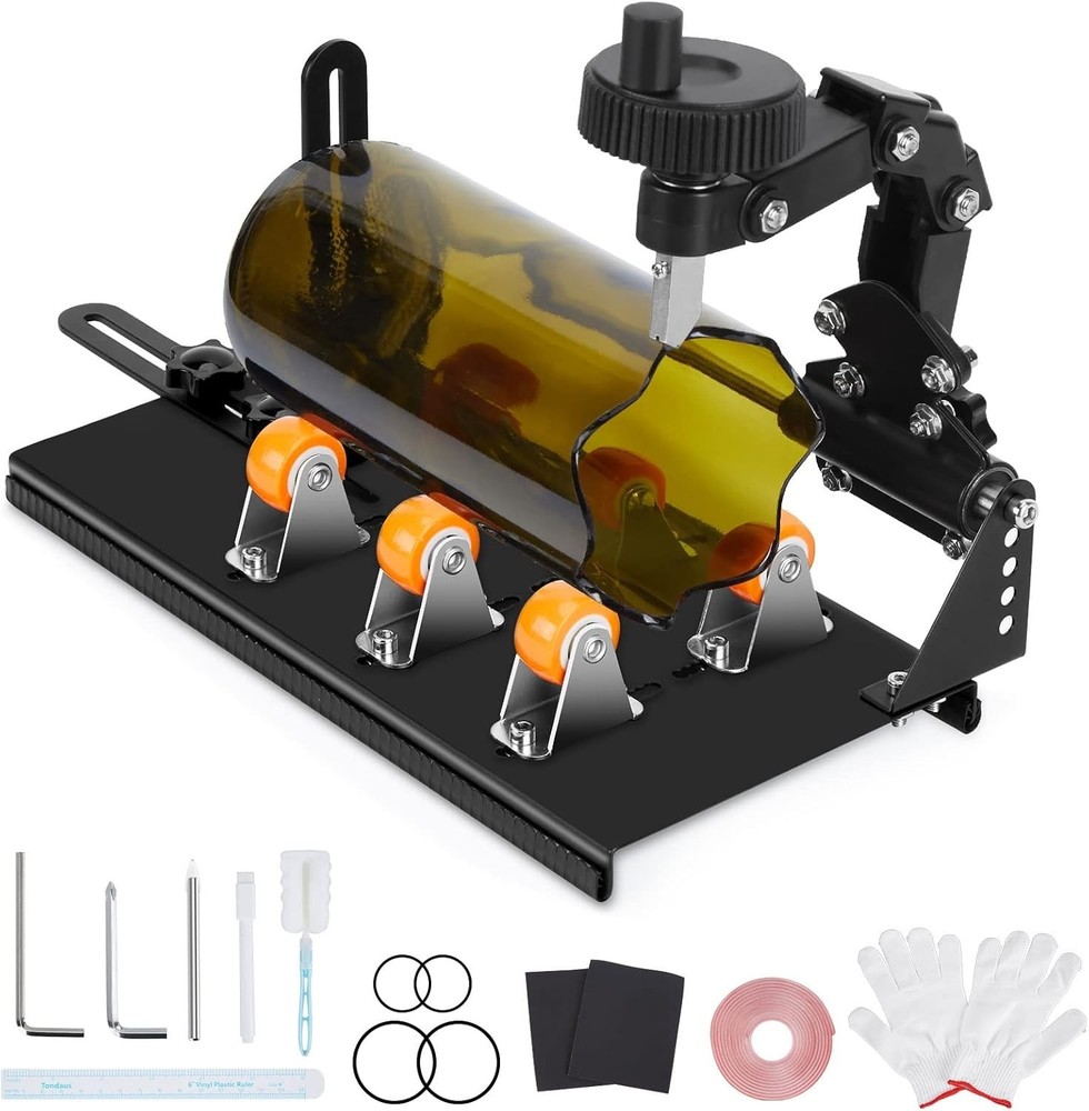 Adjustable Glass Bottle Cutter for Art Projects – Complete DIY Accessory Set