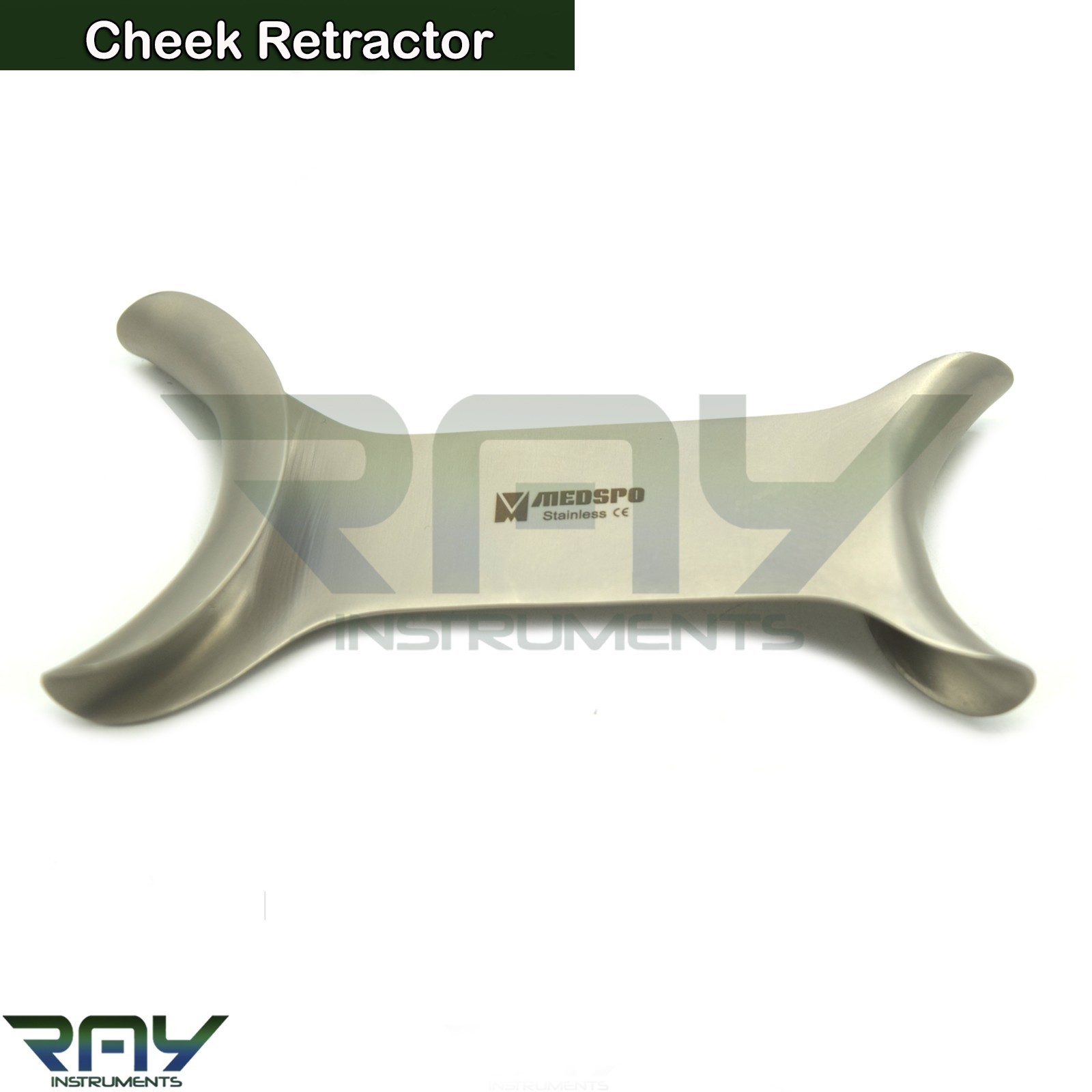 Dental Stainless Steel Mouth Opener Metal Cheek Lip Retractor Double-Head Tools