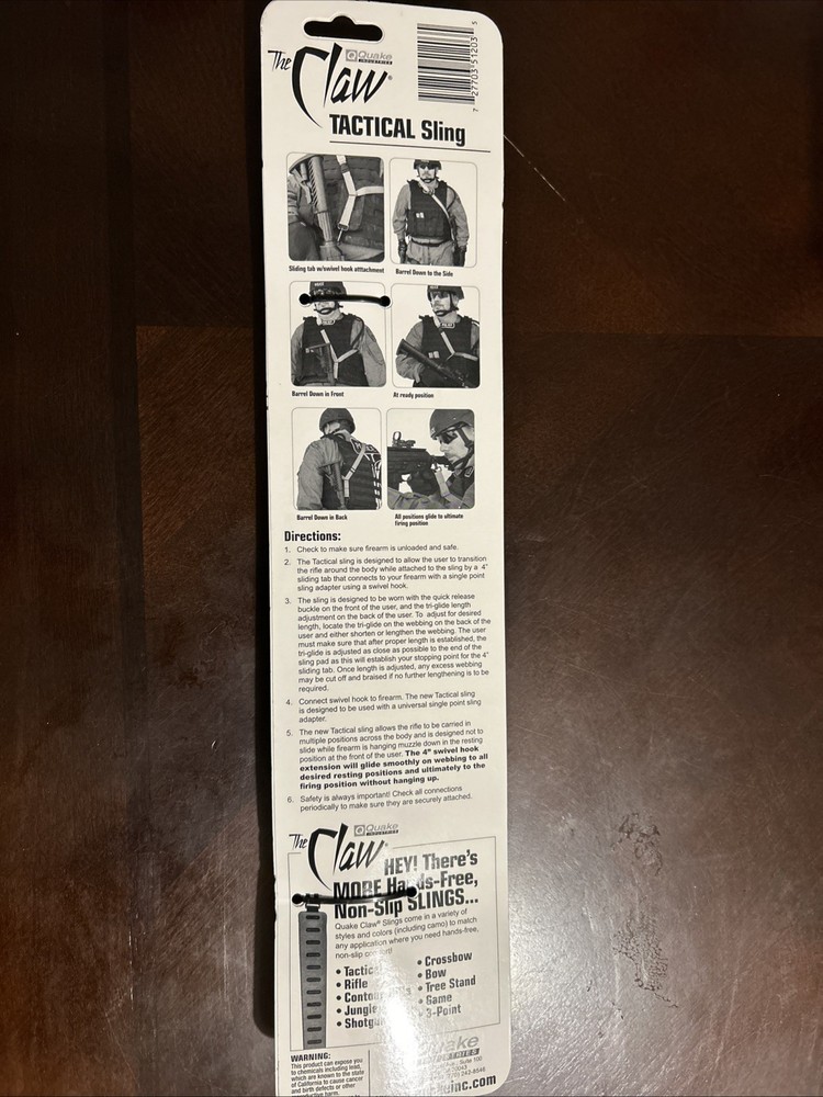 QUAKE INDUSTRIES CLAW Single Point Connection Sling