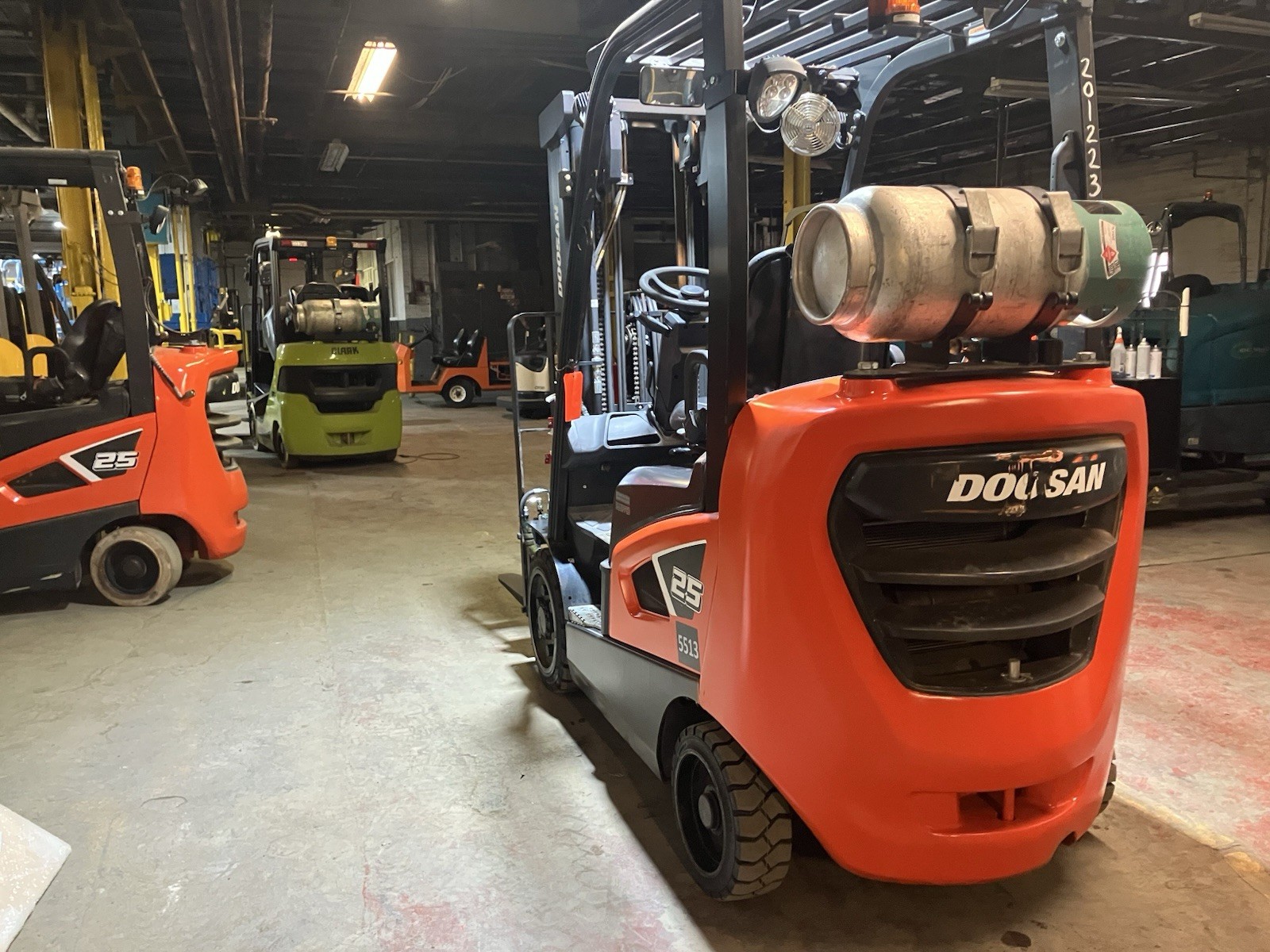 2023 Doosan 5000 LB Forklift With SS/FP and Triple Mast