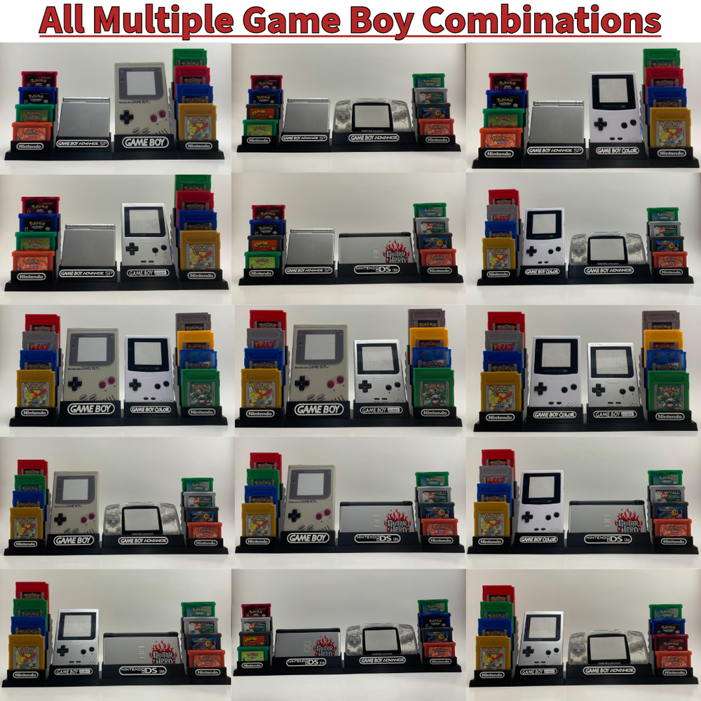 Game Boy Advance SP/Original & 18 Games, Multiple Consoles Stand - DISPLAY ONLY