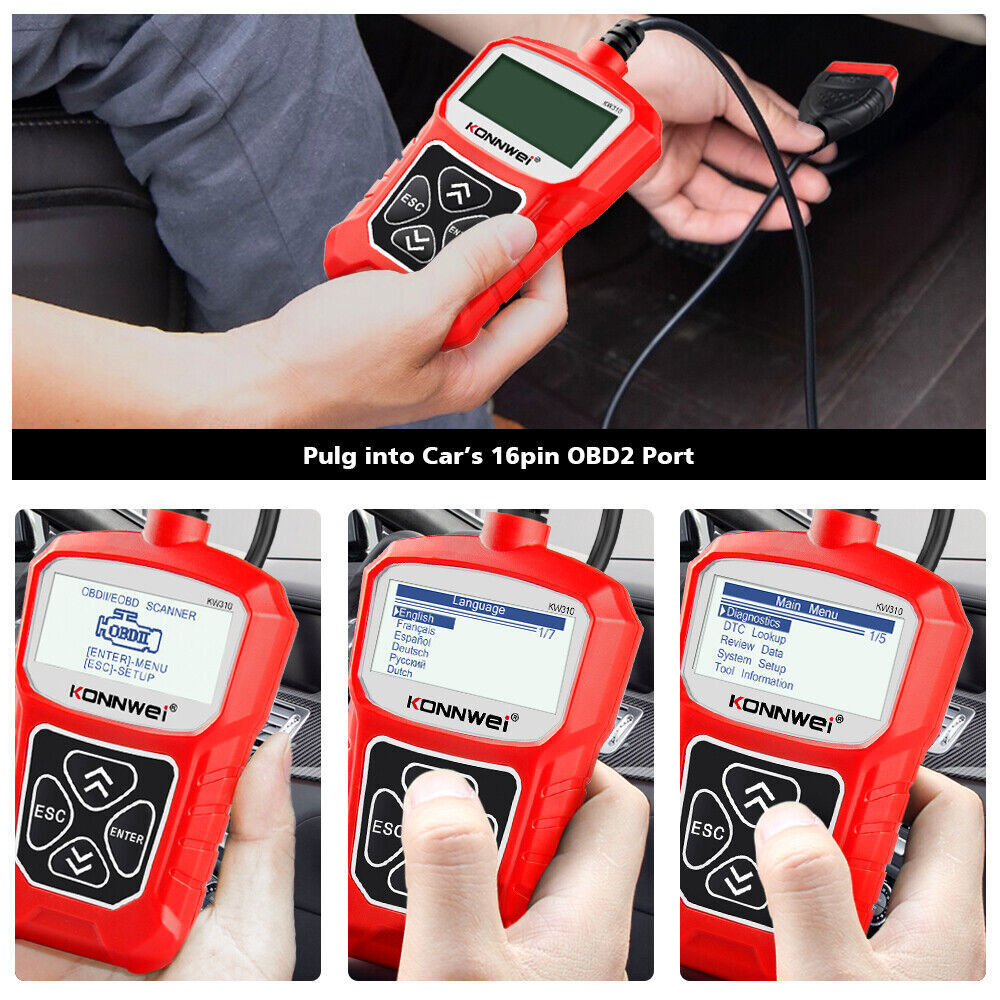 Automotive OBD2 Scanner OBD Code Reader Car Diagnostic Tool Check Engine Fault