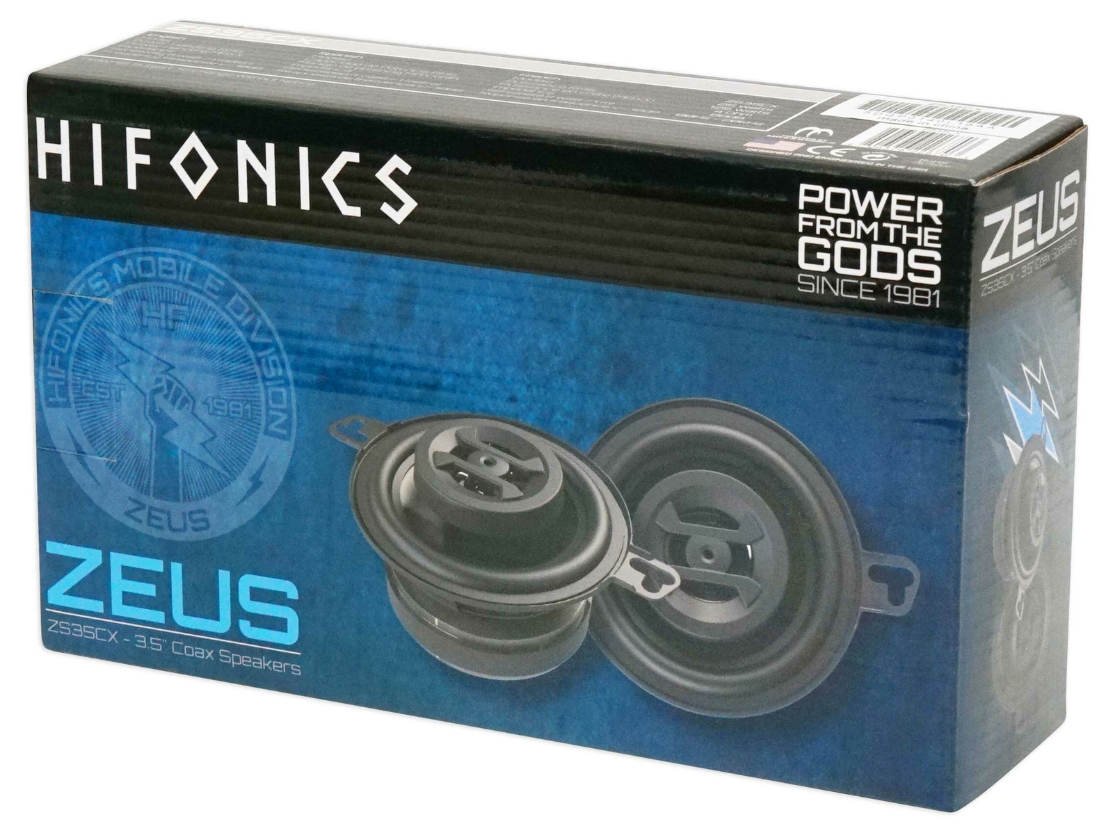 Pair Brand Hifonics ZS35CX 3.5 Inch 250 Watt Coaxial Car Speakers